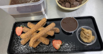 Churros w/ cho. & butterscotch 6pcs